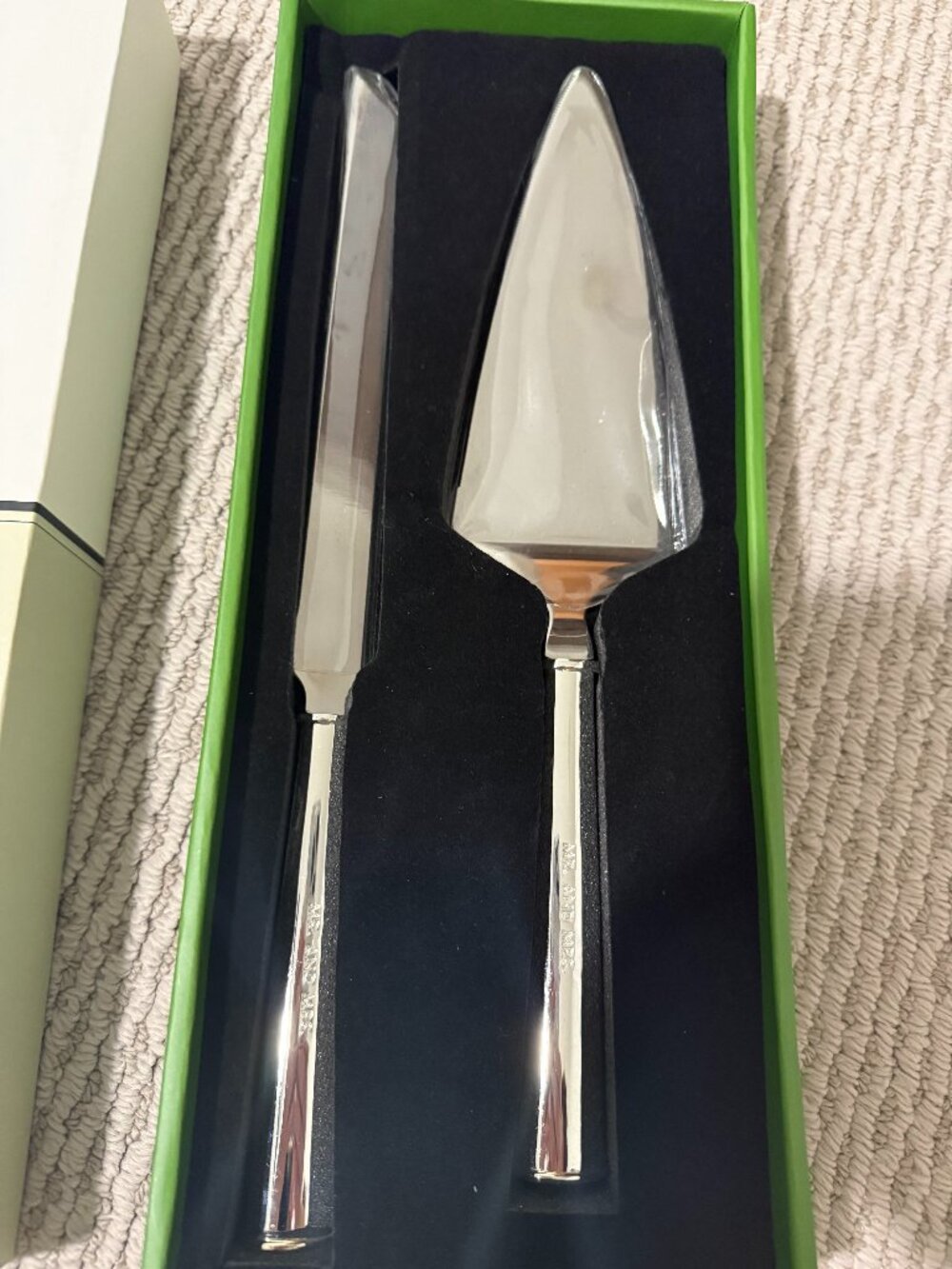 NIB kate spade new york | Darling Point 2 Piece Dessert Set | Silver-plated